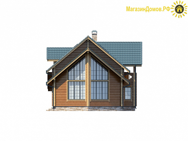 Дом из клееного бруса H-208-1.5D (9.0x18.0)