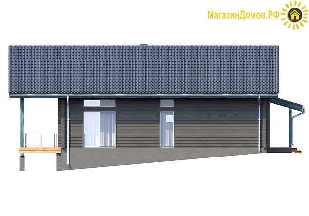 Дом H-180-1.5S (10.5х16.0) по каркасной технологии
