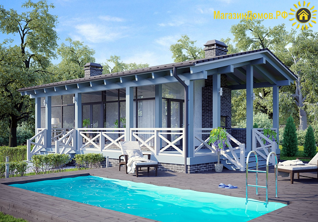 Зона отдыха S-078-1D (7.0х12.8) фахверк