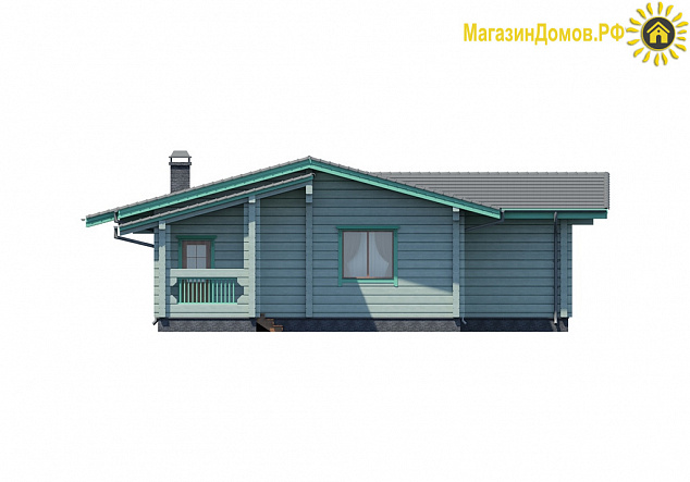 Баня из клееного бруса S-144-1D (12.3х15.6)