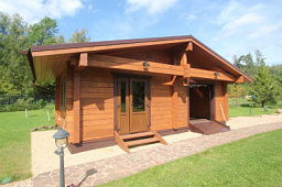 Хозблок S-032-1D (4.0x8.0) из клееного бруса