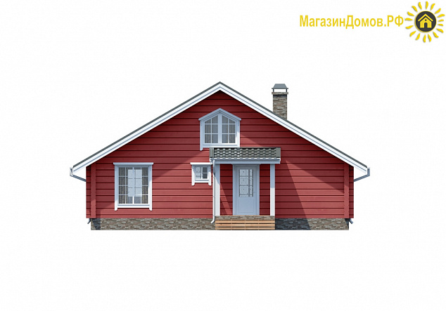 Дом из клееного бруса H-152-1.5D (10.0х10.8)