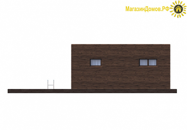 Баня из клееного бруса S-085-1D (6.3х12.9)