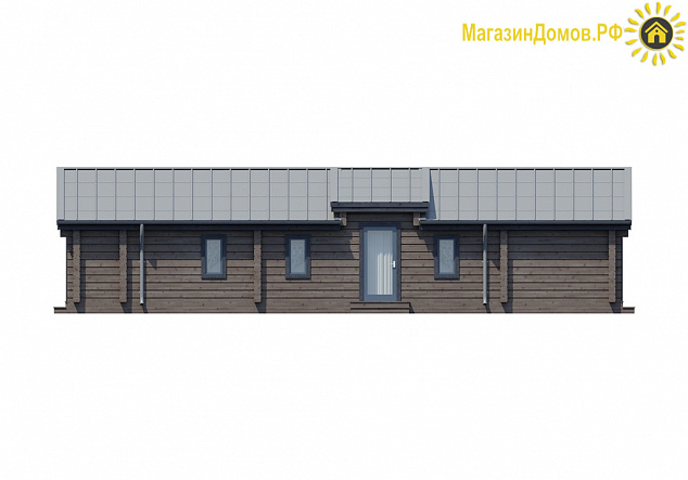 Дом H-105-1S (8.0х14.5) по каркасной технологии