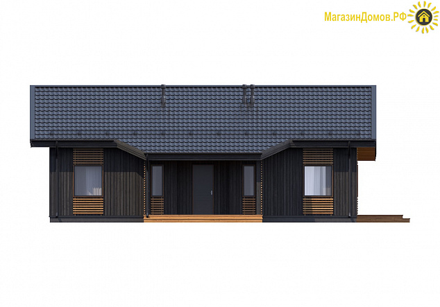 Дом H-139-1.5S (8.5x13.2) по каркасной технологии