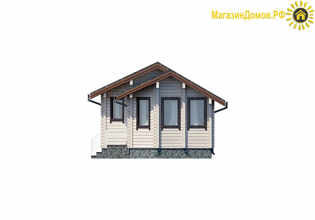 Баня из клееного бруса S-056-1D (6.0х12.0)