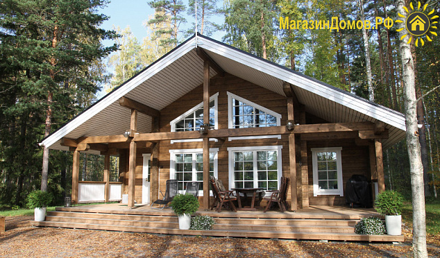 Дом H-152-1.5S (10.0х10.8) по каркасной технологии