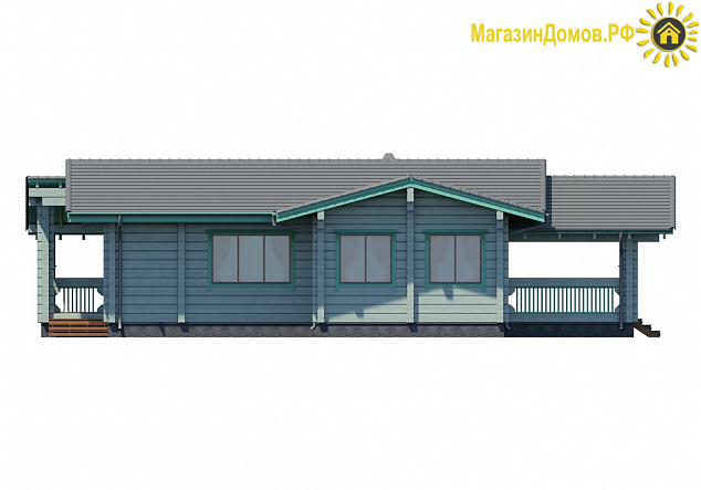 Баня из клееного бруса S-144-1D (12.3х15.6)