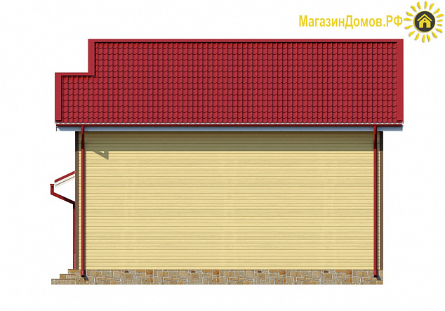 Дом H-112-1.5S (7.0x9.0) по каркасной технологии