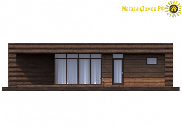 Баня из клееного бруса S-085-1D (6.3х12.9)