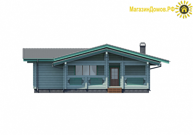 Баня из клееного бруса S-144-1D (12.3х15.6)