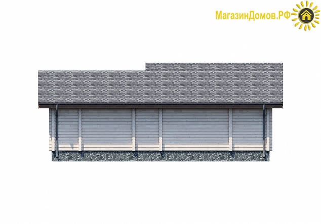 Баня из клееного бруса S-056-1D (6.0х12.0)