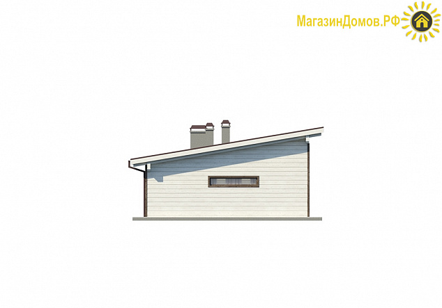 Дом из клееного бруса H-189-1D (9.9х23.6)