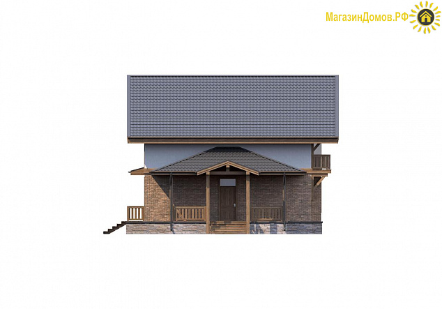 Дом H-300-1.5S (11.0x20.5) по каркасной технологии