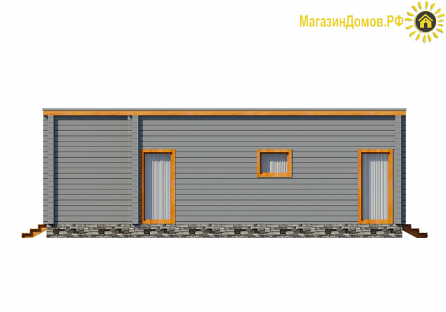 Дом из клееного бруса H-121-1D (11.7х12.5)