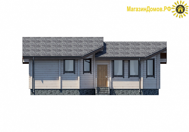 Баня из клееного бруса S-056-1D (6.0х12.0)