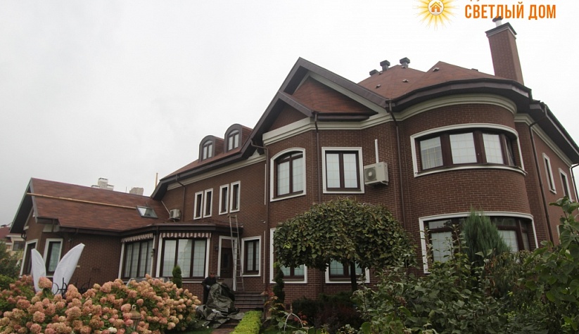 Замена кровельного покрытия из мягкой черепицы