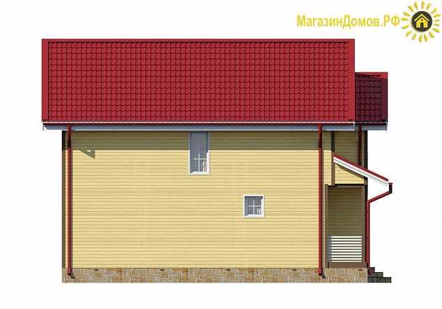 Дом H-112-1.5S (7.0x9.0) по каркасной технологии