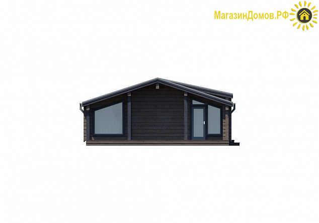 Дом H-105-1S (8.0х14.5) по каркасной технологии