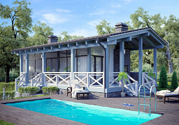 Зона отдыха S-078-1D (7.0х12.8) фахверк