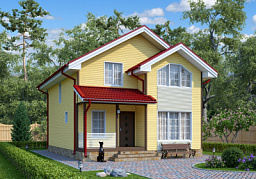 Дом H-112-1.5S (7.0x9.0) по каркасной технологии