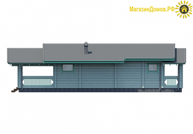 Баня из клееного бруса S-144-1D (12.3х15.6)