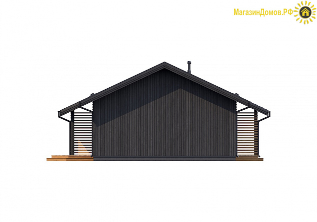 Дом H-139-1.5S (8.5x13.2) по каркасной технологии