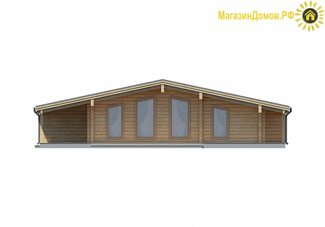 Дом из клееного бруса H-127-1D (9.5х14.5)