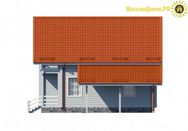 Дом из клееного бруса H-146-1.5D (8.0х10.0)